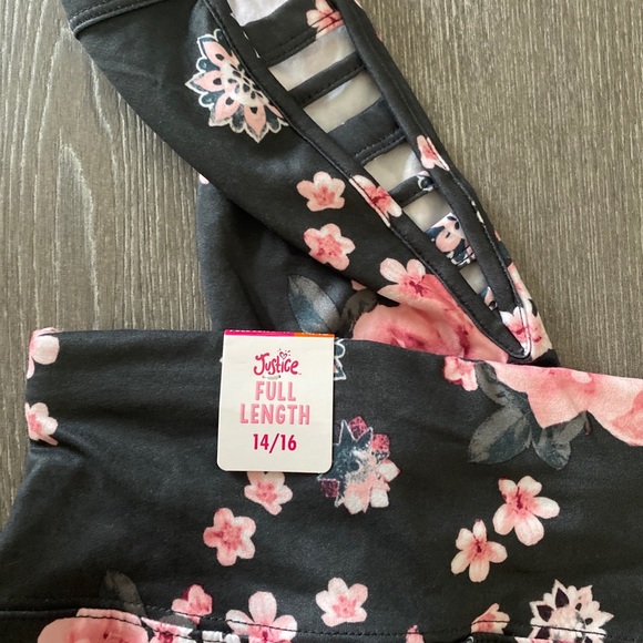 Justice Girls Pink and Gray Leggings, Cat & Jack Leggings, Lot Of Four- Size XL - Picture 5 of 10